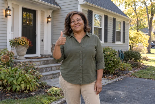 Person giving a thumbs up